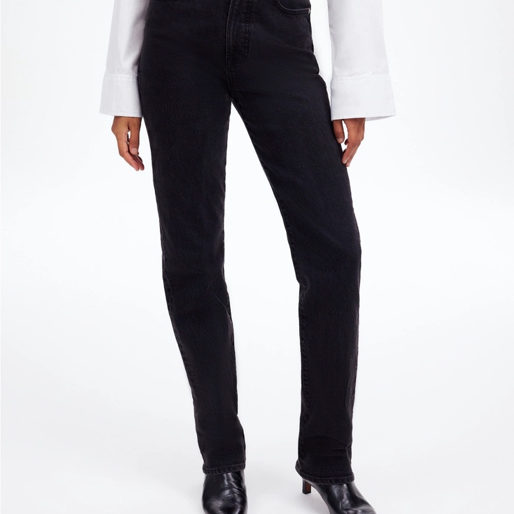 Madewell Black 90’s Straight Jean in Size 28 Tall